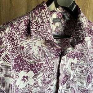 Van Heusen Classic Fit Hawaiian One Pocket Shirt Size Large